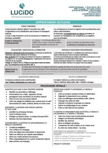 Approfondir Outlook pdf