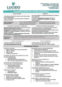 Optimiser votre site vitrine Wordpress pdf