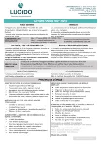 Approfondir Outlook pdf
