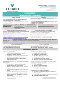 Excel expert TCD pdf