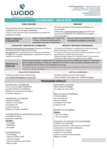 Solidworks initiation pdf