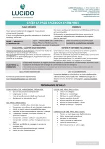 Creer sa page Facebook entreprise pdf