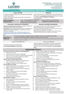 Nouveautes du Pack Office pdf