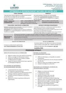 Optimiser le referencement naturel de votre site pdf